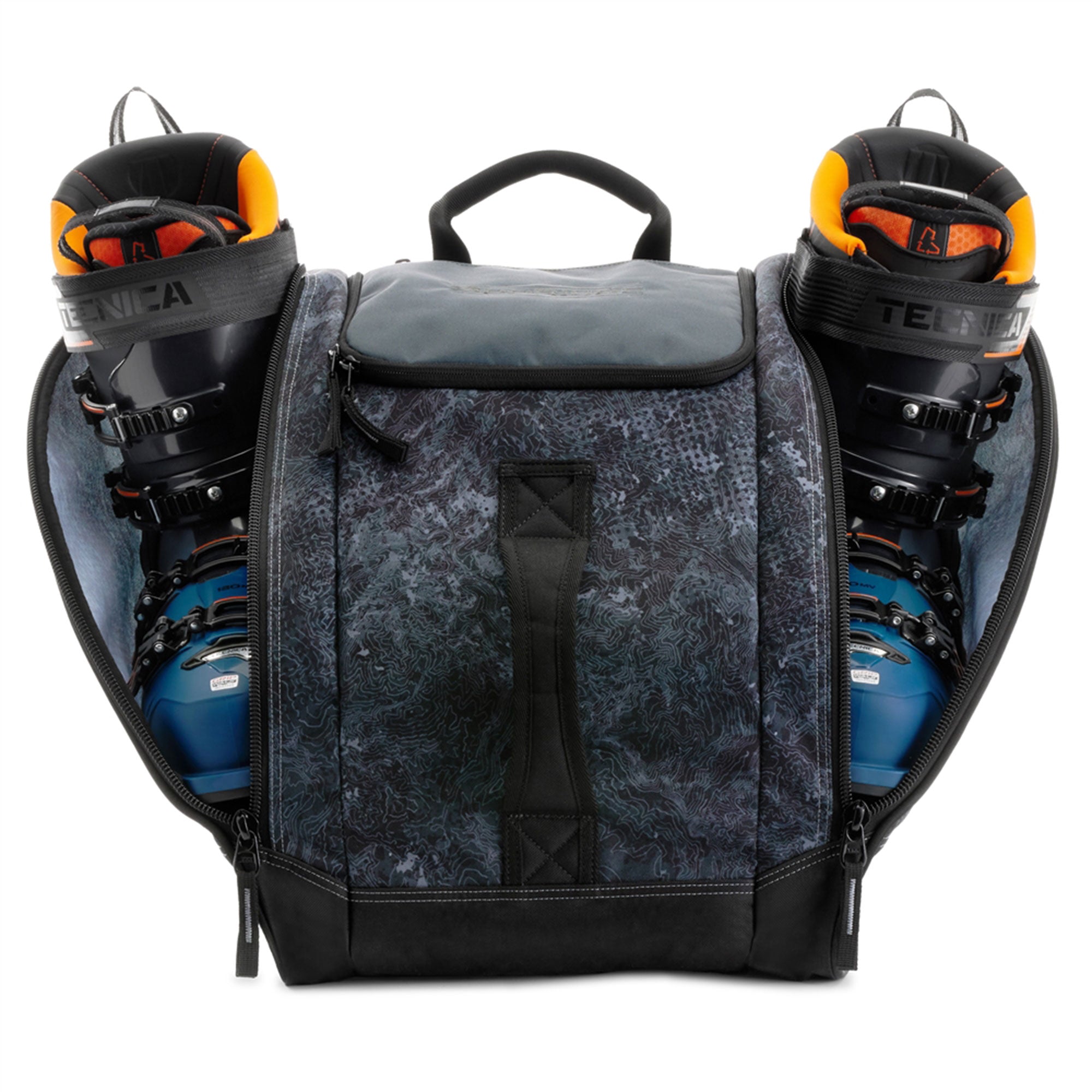 Sportube Wanderer Boot Bag, 50L Ski & Snowboard Gear Backpack, Graphite Topo - VMInnovations