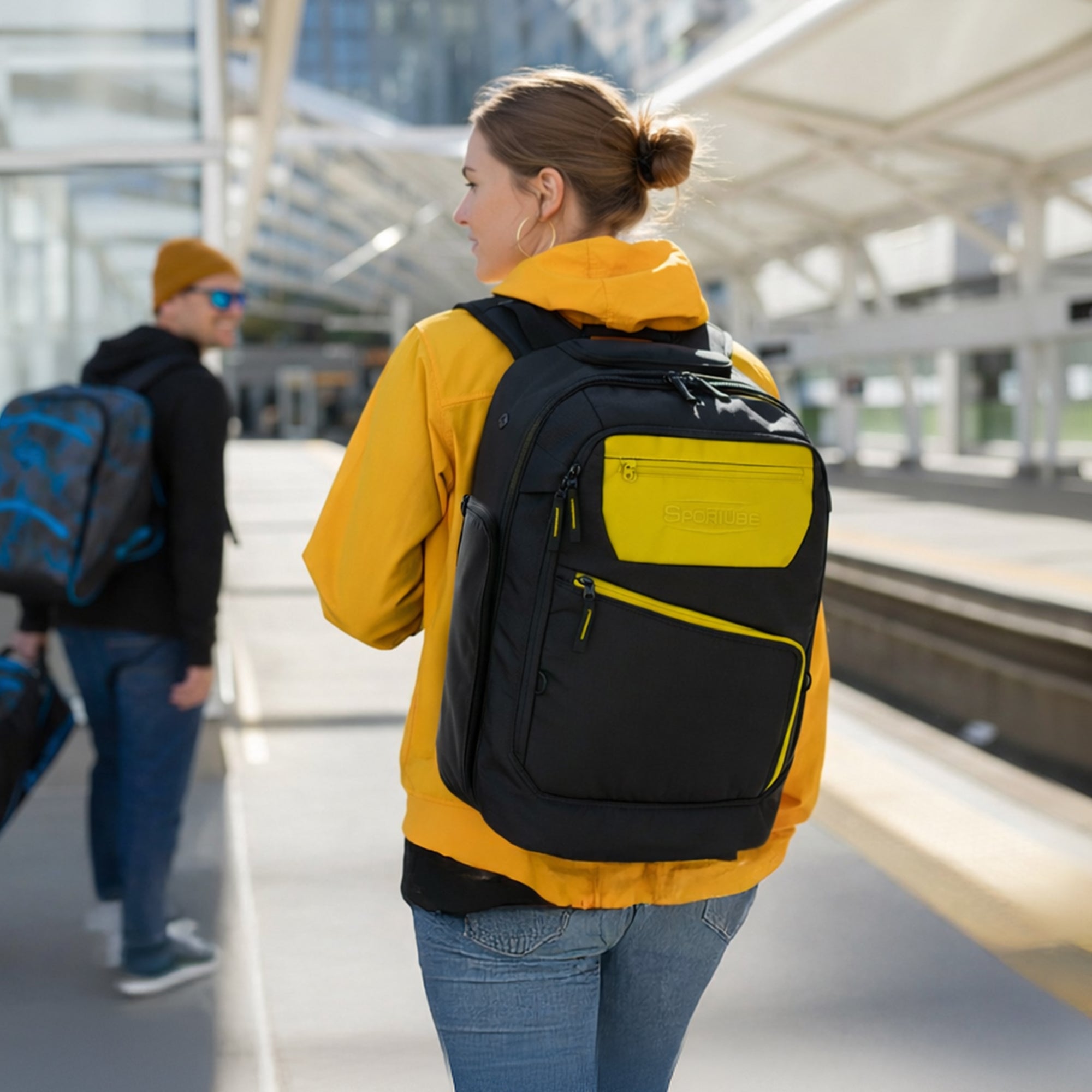 Sportube Overheader Boot and Gear Backpack, Carry-on Travel Bag, Citrus - VMInnovations