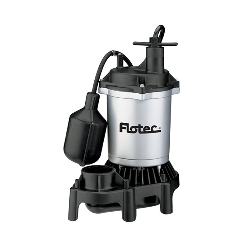 Flotec 1/2 HP 4200 GPH Max Flow Submersible Thermoplastic Sump Pump (For Parts)