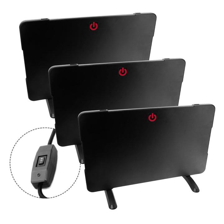 Farm Innovators 2-in-1 Radiant Coop Heater 200W & 50W Brooder Panel, 3 Pack