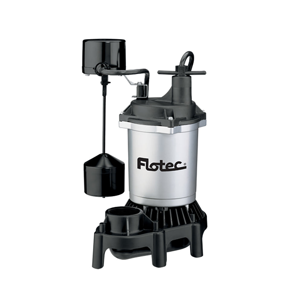 Flotec 1/3 HP 3600 GPH Max Flow Submersible Thermoplastic Sump Pump (For Parts)