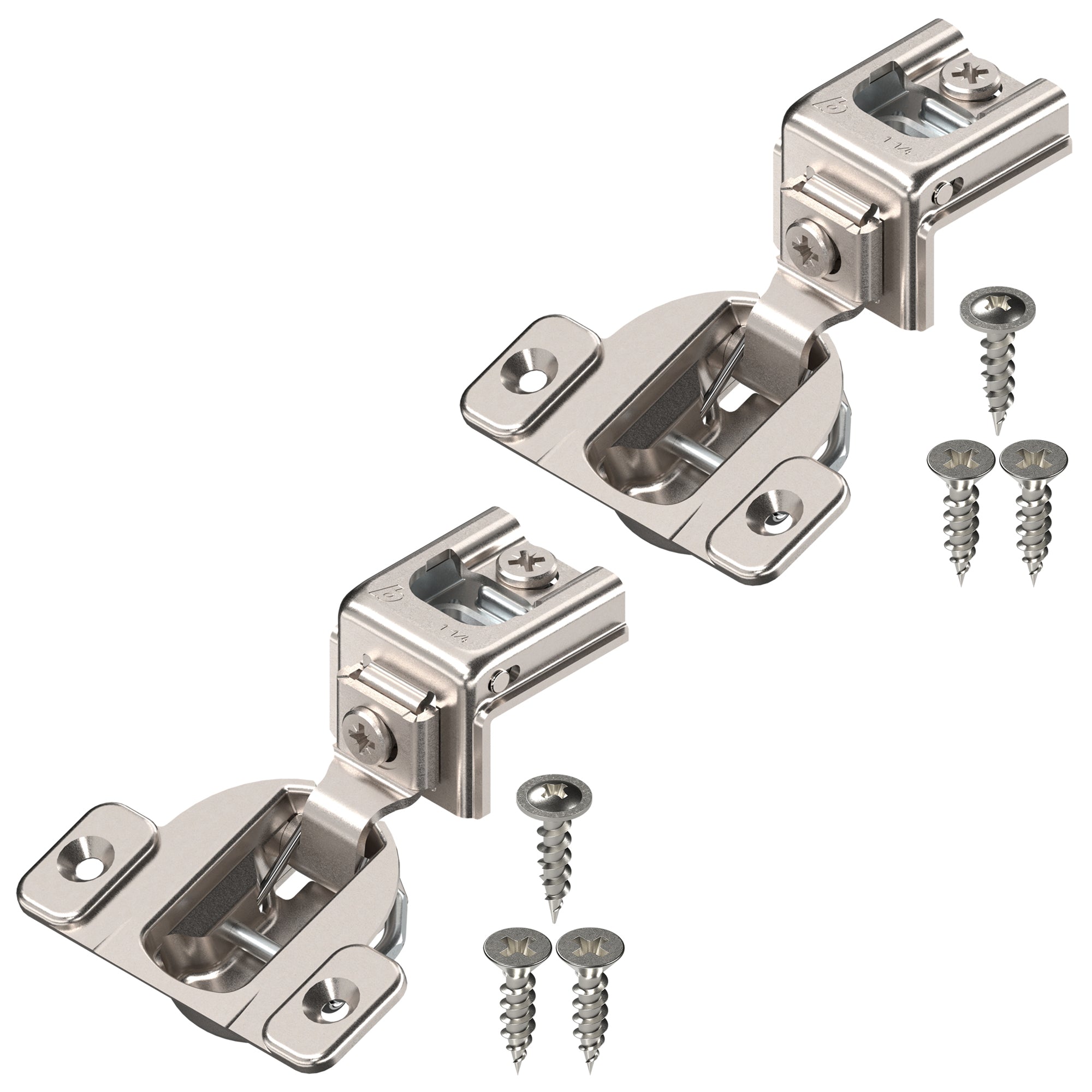 Blum COMPACT, 1-1/4" Opening Angle, Concealed Hinges for Cabinets (Open Box) - VMInnovations