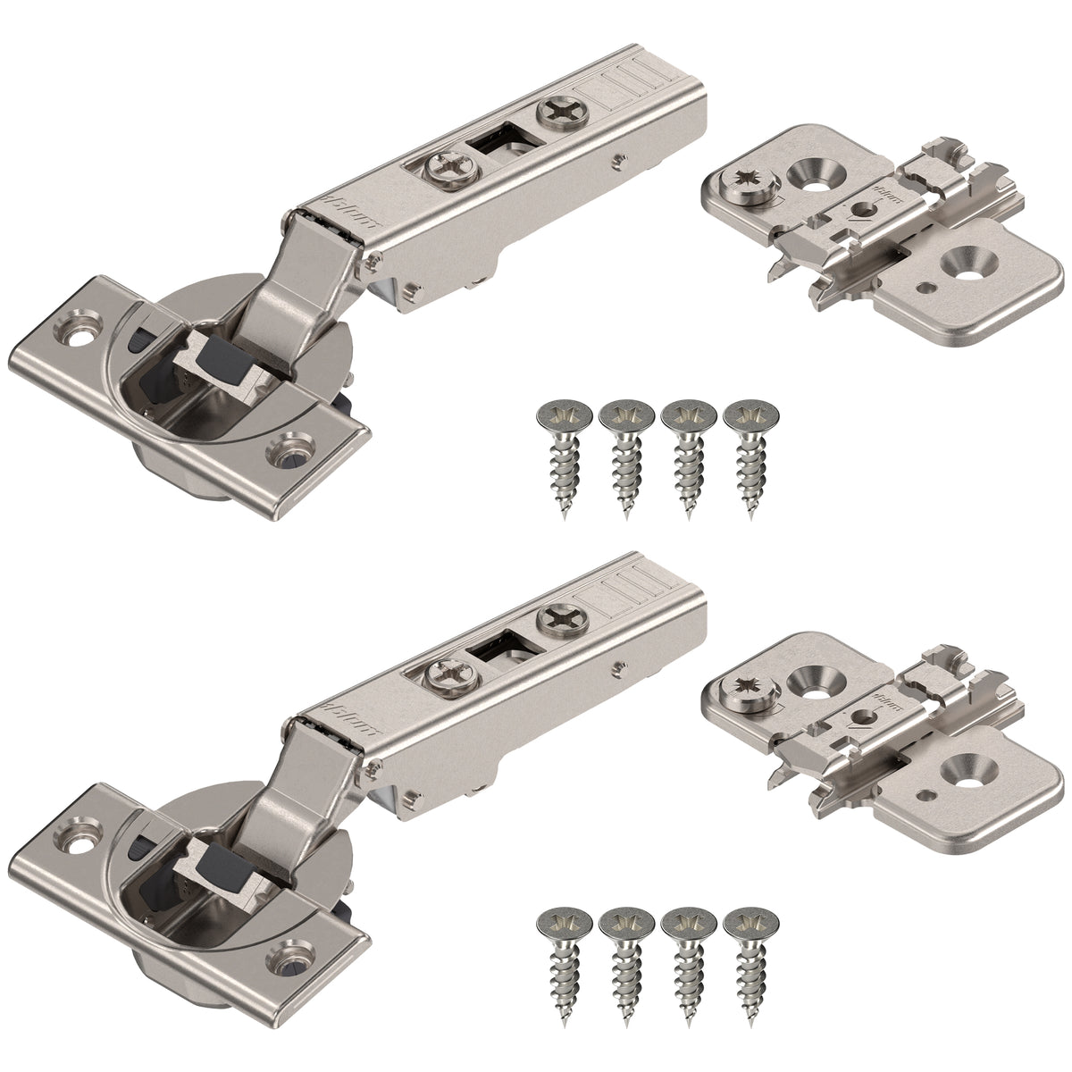 Blum CLIP top BLUMOTION Hinge Kit (1 Kit) Soft Close Euro-Style Hinge (Open Box)