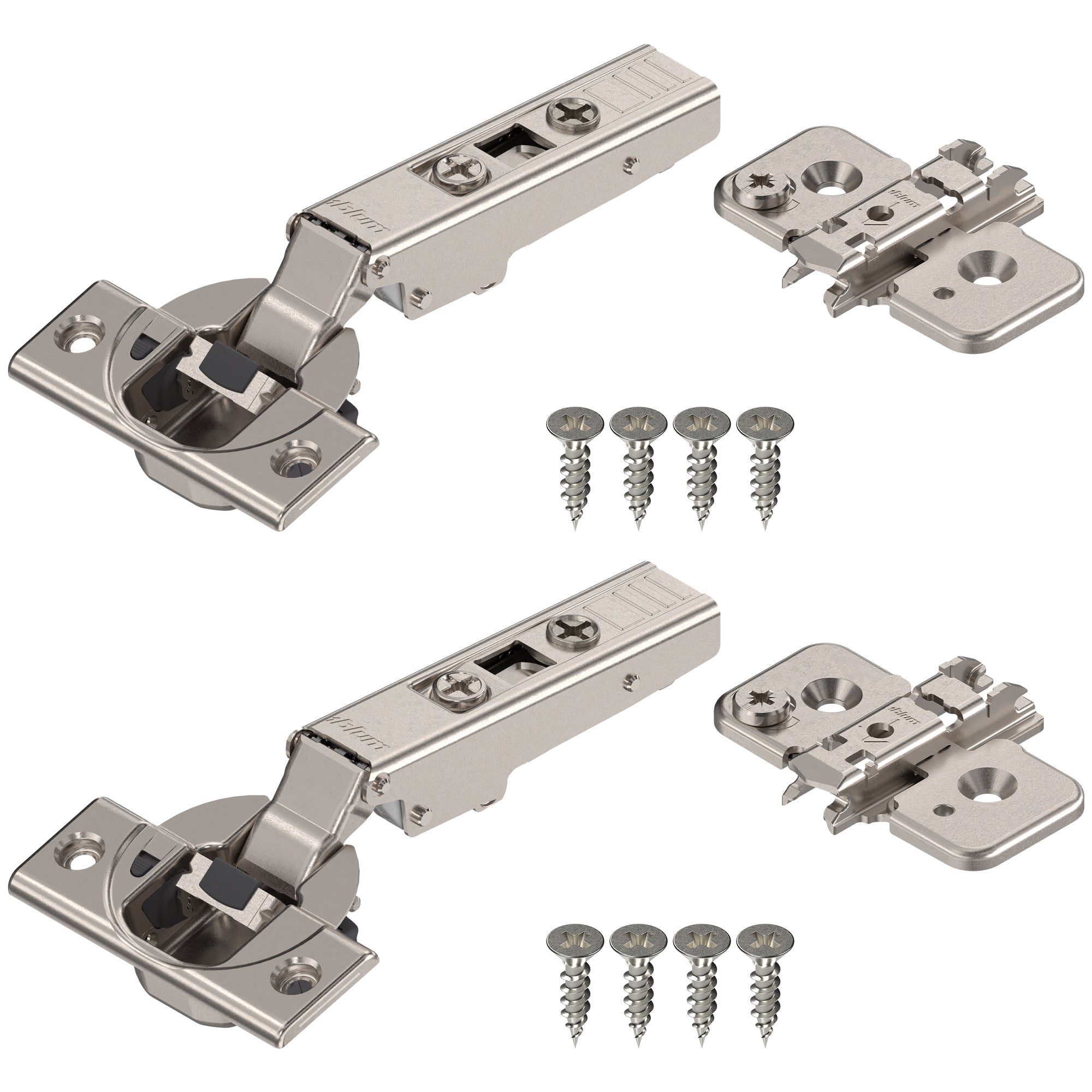 Blum CLIP top BLUMOTION Hinge Kit (1 Kit) Soft Close Euro-Style Hinge (Open Box) - VMInnovations