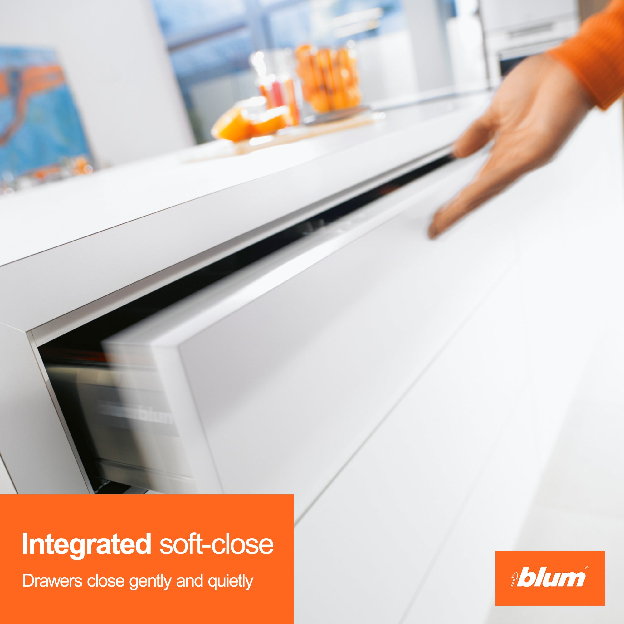 Blum TANDEM Concealed Drawer Kit, 18", Full Extension, 100lb Capacity (Open Box) - VMInnovations