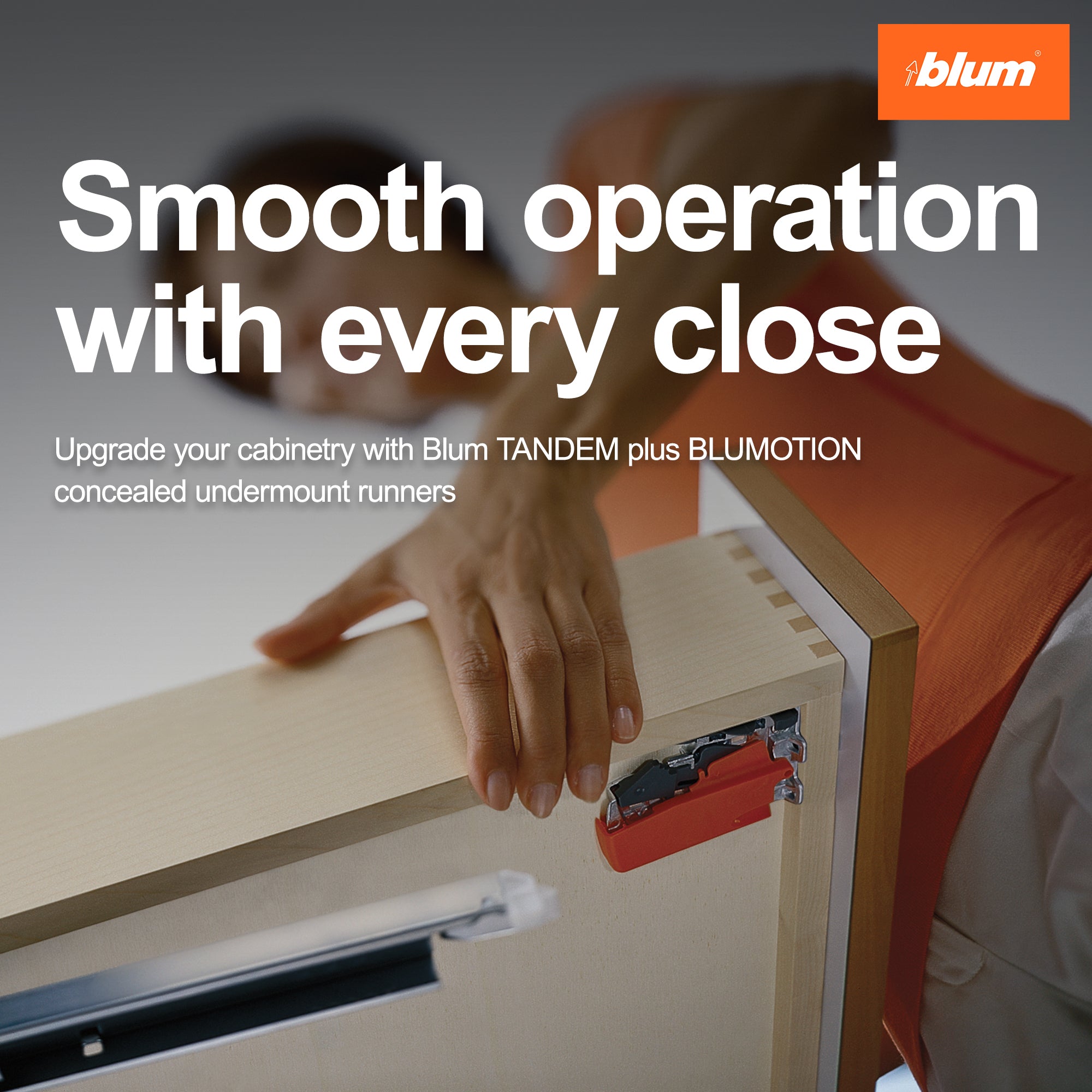 Blum Concealed Undermount Drawer Runner Kit, 21-Inch, Soft-Close (Open Box) - VMInnovations