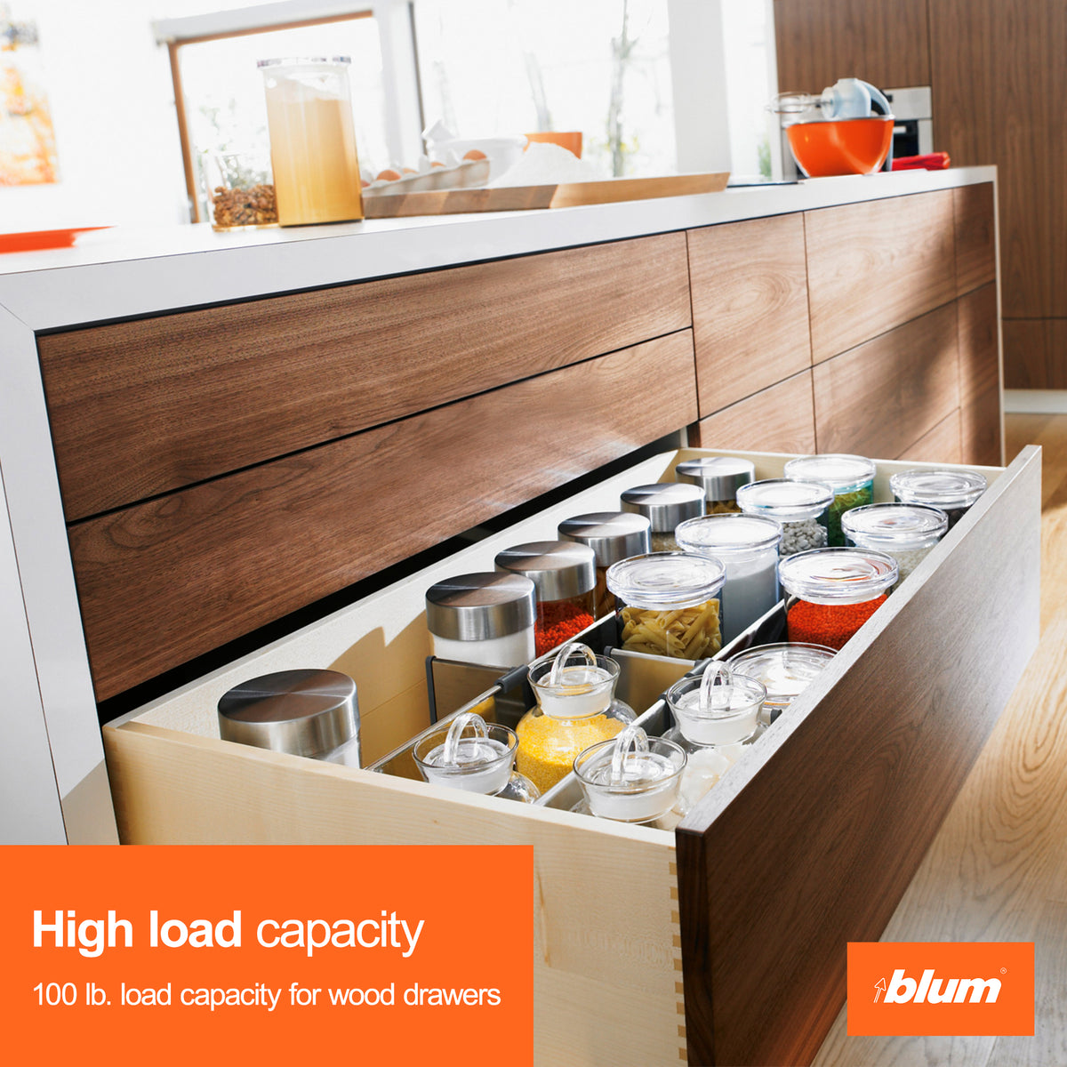Blum TANDEM plus BLUMOTION Concealed Undermount Drawer Runner Kit 21 in (Used)