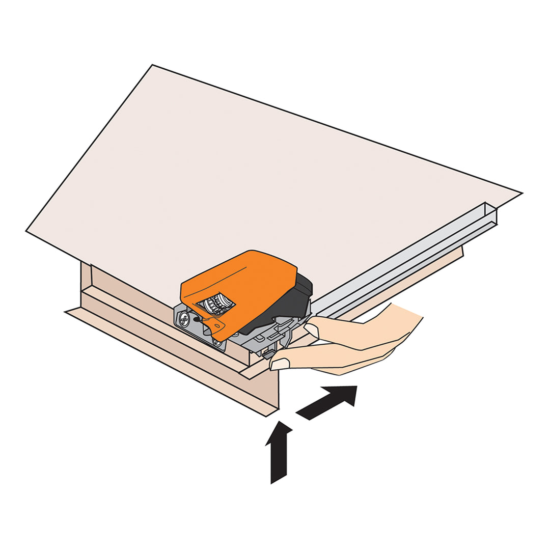 Blum TANDEM plus BLUMOTION Concealed Undermount Drawer Runner Kit, 21-Inch, Full Extension, Soft-Close, Steel, 100 lb. Load Capacity for Wood Drawers