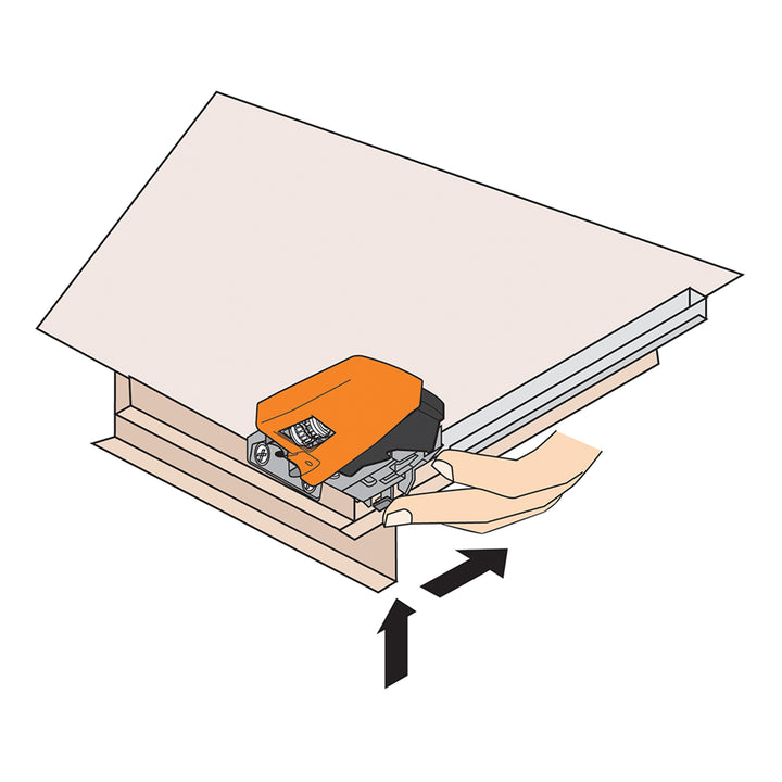 Blum TANDEM plus BLUMOTION Concealed Undermount Drawer Runner Kit, 21-Inch, Full Extension, Soft-Close, Steel, 100 lb. Load Capacity for Wood Drawers