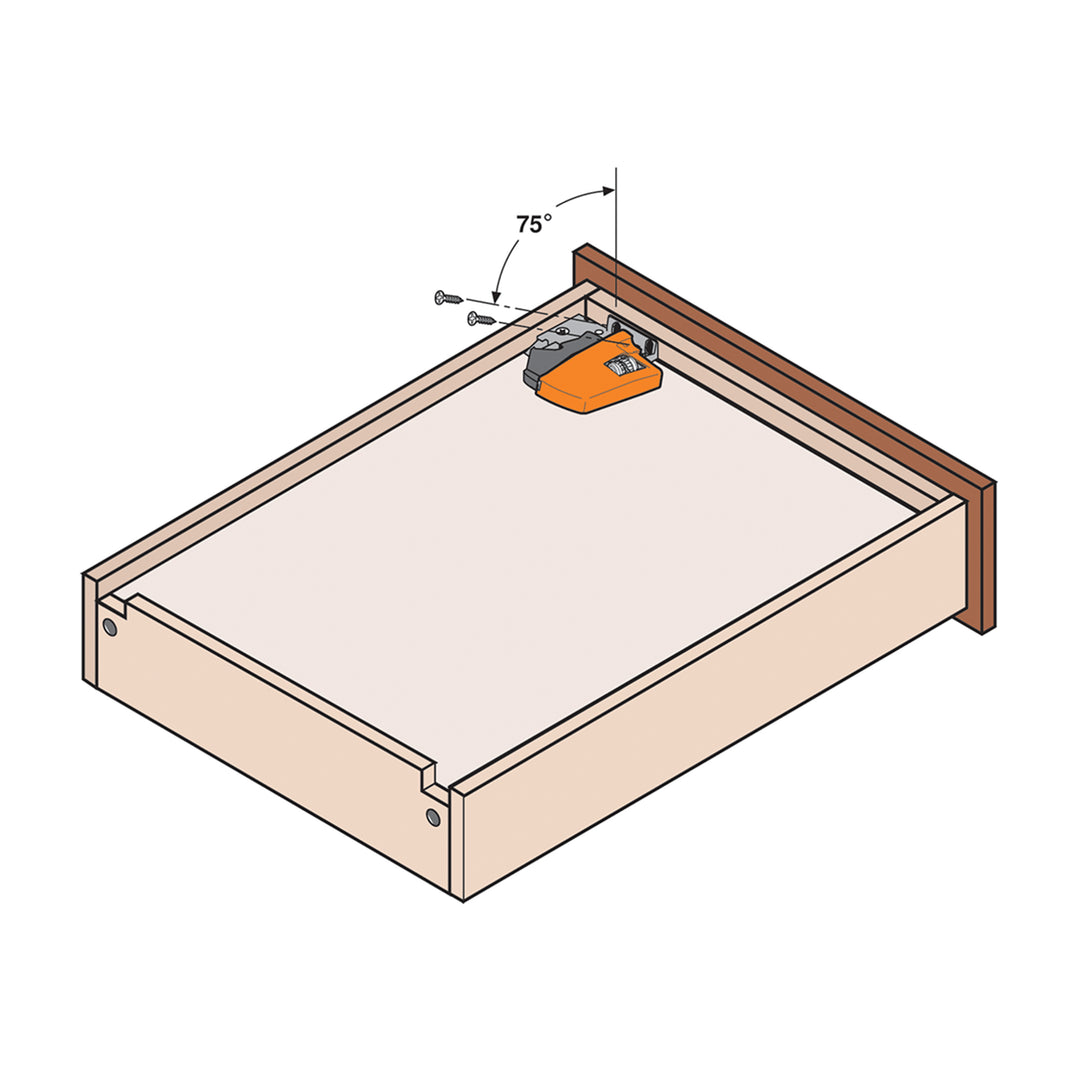 Blum TANDEM plus BLUMOTION Concealed Undermount Drawer Runner Kit (6 Pack), 21-Inch, Full Extension, Soft-Close, Steel, 100 lb. Load Capacity for Wood Drawers