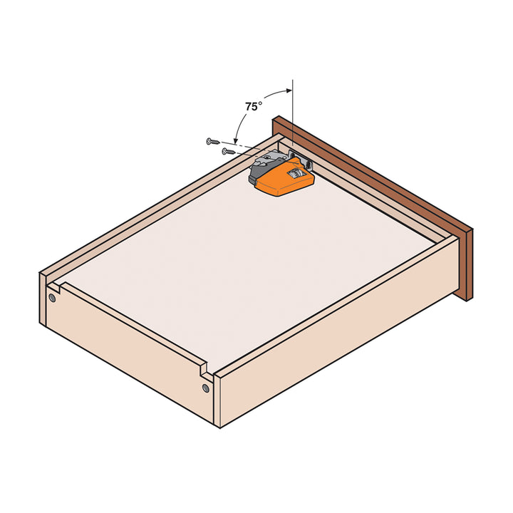 Blum TANDEM plus BLUMOTION Concealed Undermount Drawer Runner Kit (6 Pack), 21-Inch, Full Extension, Soft-Close, Steel, 100 lb. Load Capacity for Wood Drawers