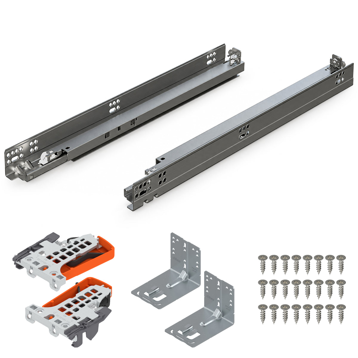 Blum Concealed Undermount Drawer Runner Kit, 21-Inch, Soft-Close (Open Box)