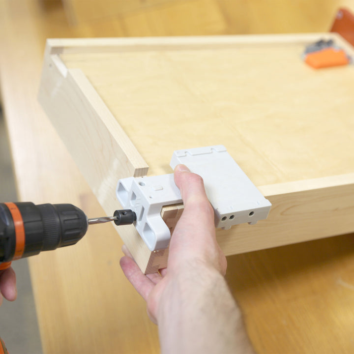 Blum Concealed Runner Drilling Template (Jig), Assembly Aid for Drawer Preparation with TANDEM plus BLUMOTION Undermount Runners, Light Gray