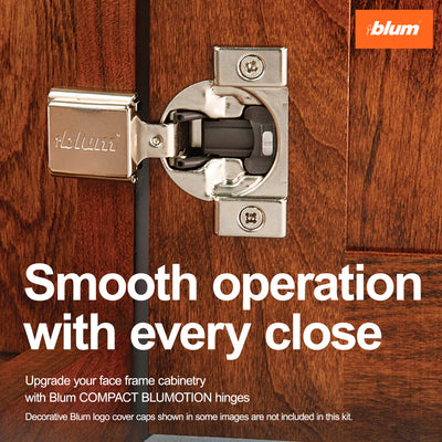 Blum COMPACT BLUMOTION Hinge (1 Kit), Soft-Close Hinges for Cabinets (Used)