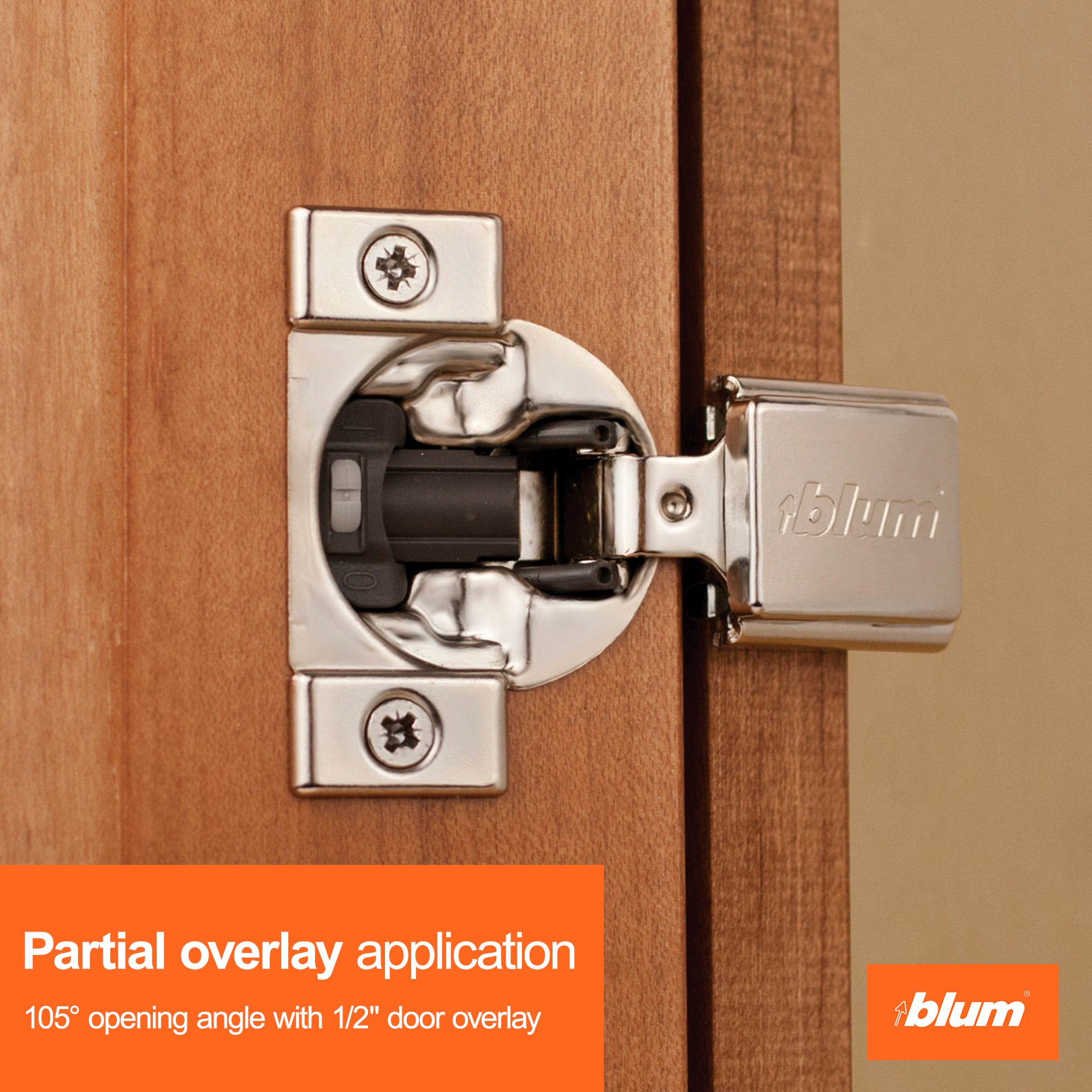 Blum COMPACT BLUMOTION Hinge (1 Kit), Soft-Close Hinges for Cabinets (Used)