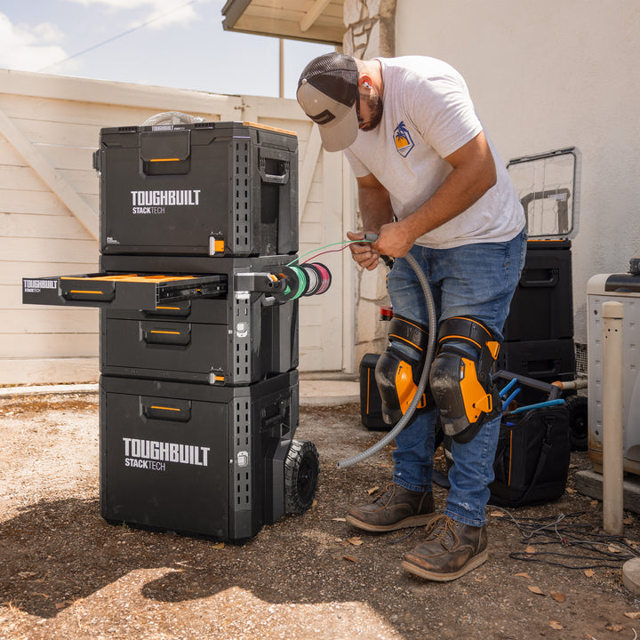 ToughBuilt StackTech 1-Drawer Rolling Locking Box, Tool Storage & Gear Organizer - VMInnovations