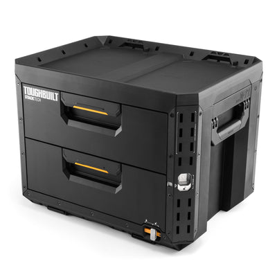 StackTech 2-Drawer Locking Box, Plastic Storage Tool & Gear Organizer (Open Box) - VMInnovations