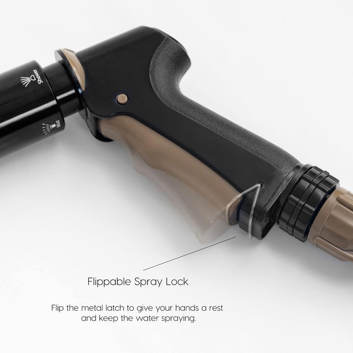 IRIS USA 49.2 Ft Retractable Hose Reel with Nozzle & Portable Storage Box, Black