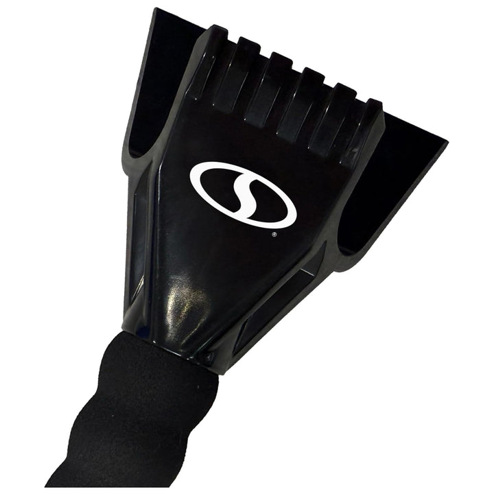 Snow Joe 2-in-1 Telescoping Snow Broom and Ice Scraper with Handle (Open Box)