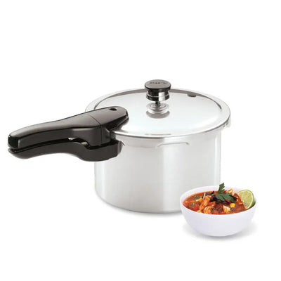 Presto 4-Quart Aluminum Pressure Cooker, Stove Top Fast Cooking Pot with Rack - VMInnovations
