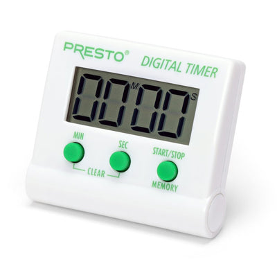 Presto Electronic Digital Timer, Portable LCD Display Stopwatch w/ Alarm Signal - VMInnovations
