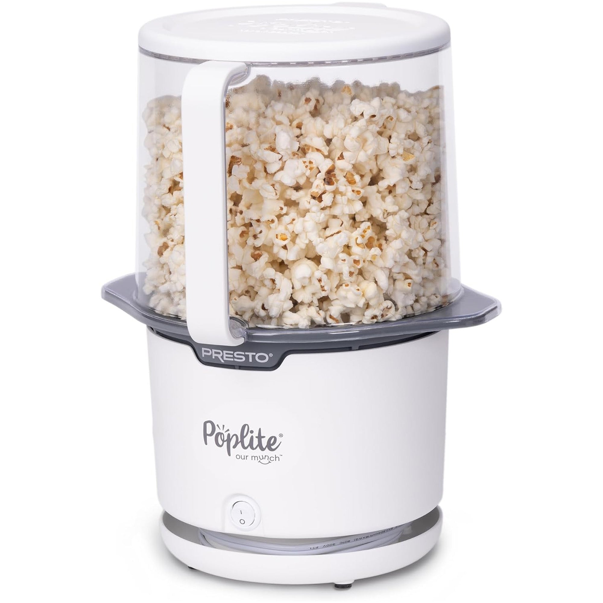 Presto 04812 PopLite Hot Air Popper Popcorn Maker for Home (Open Box) - VMInnovations