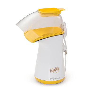 Presto PopLite Hot Air Corn Popper, Natural Quick Popcorn Maker, 18 Cups, Yellow - VMInnovations