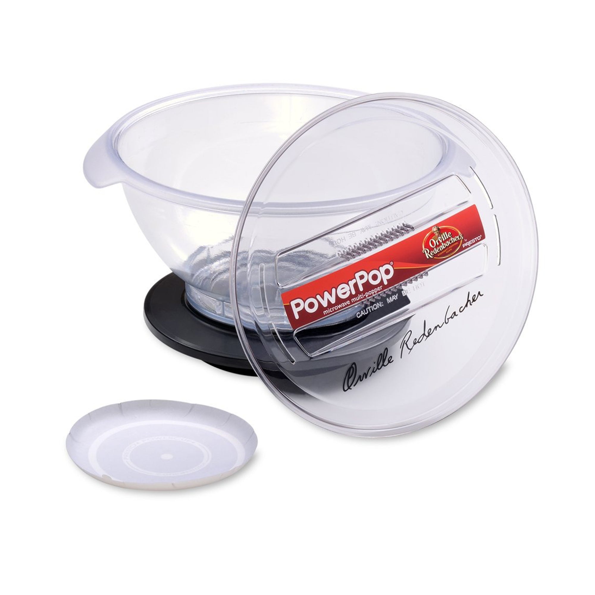 Presto PowerPop Microwave Popcorn Popper, Quick Popcorn Maker, 3 Quarts, Black - VMInnovations