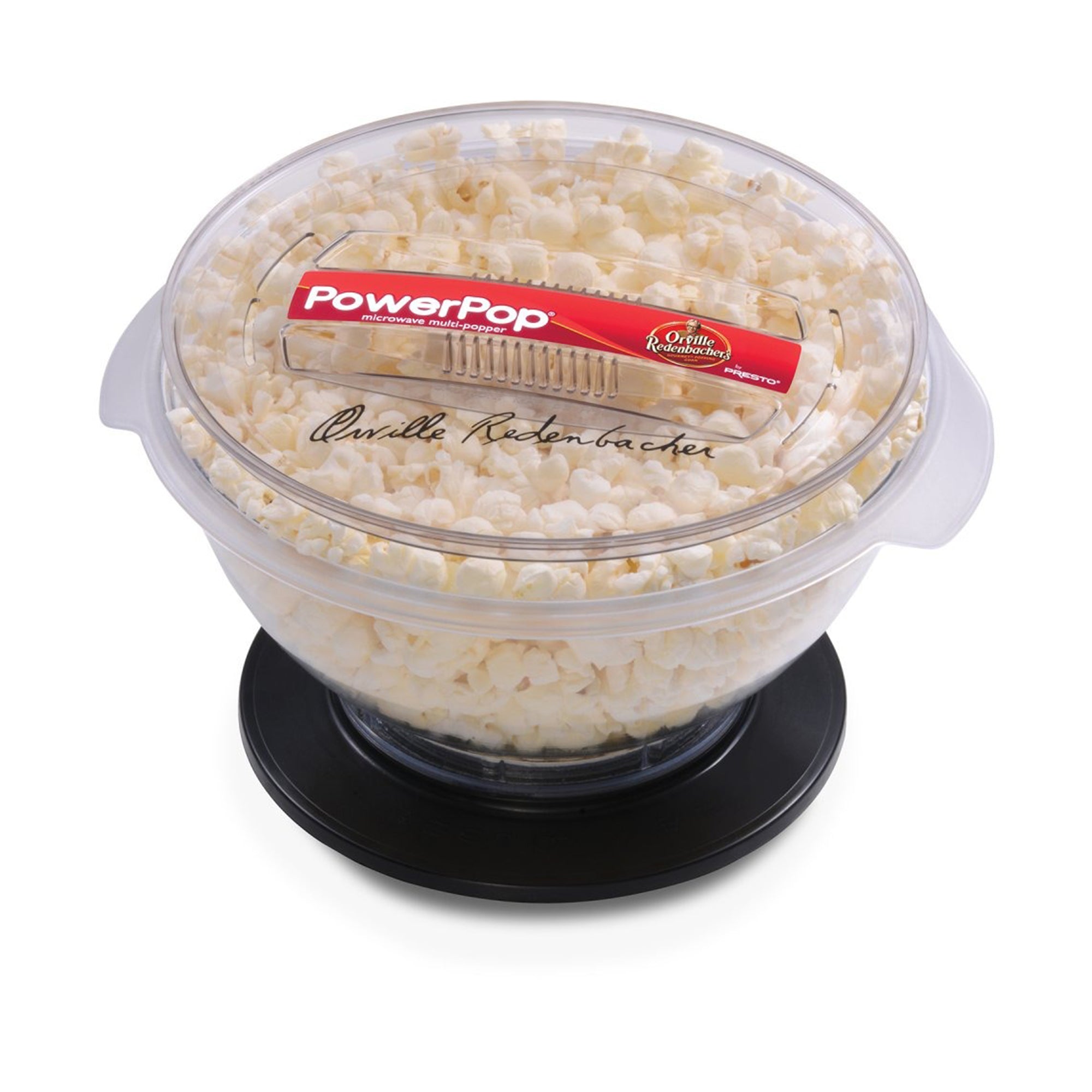 Presto PowerPop Microwave Popcorn Popper, Quick Popcorn Maker, 3 Quarts, Black - VMInnovations