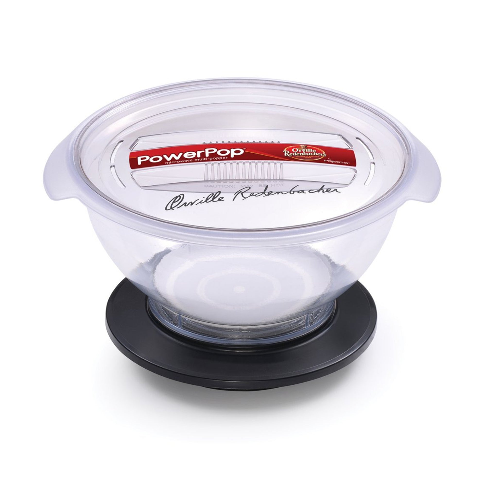 Presto PowerPop Microwave Popcorn Popper, Quick Popcorn Maker, 3 Quarts, Black - VMInnovations
