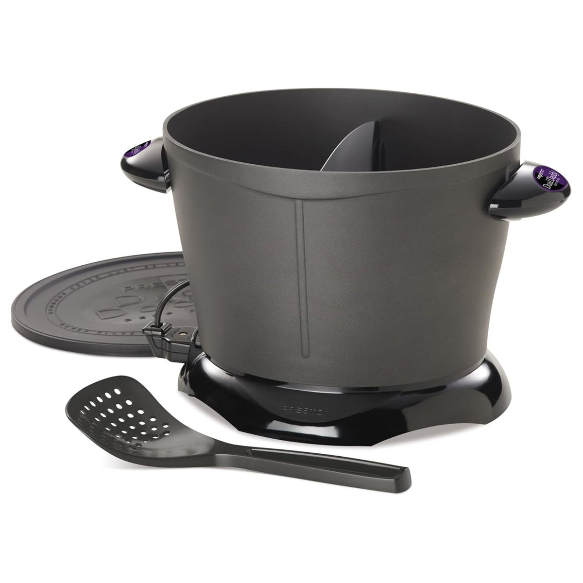 Presto DualDaddy Electric Deep Fryer with Divider, Ceramic Nonstick (Open Box)