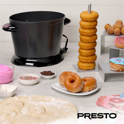 Presto DualDaddy Electric Deep Fryer with Divider, Ceramic Nonstick (Open Box)