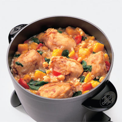 Presto Electric Multi Cooker & Steamer W Ceramic Nonstick Finish (Open Box)