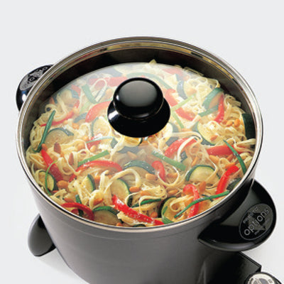 Presto Electric Multi Cooker & Steamer W Ceramic Nonstick Finish (Open Box)