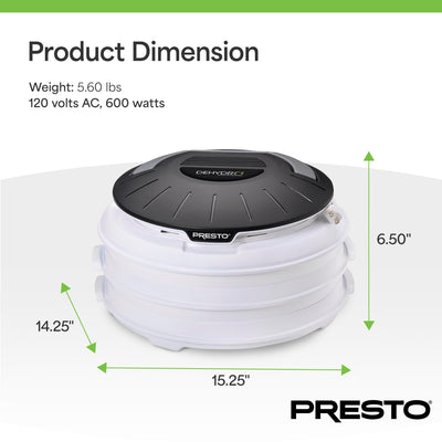 Presto Dehydro Electric Food Dehydrator, Expandable Dryer Machine(Open Box)
