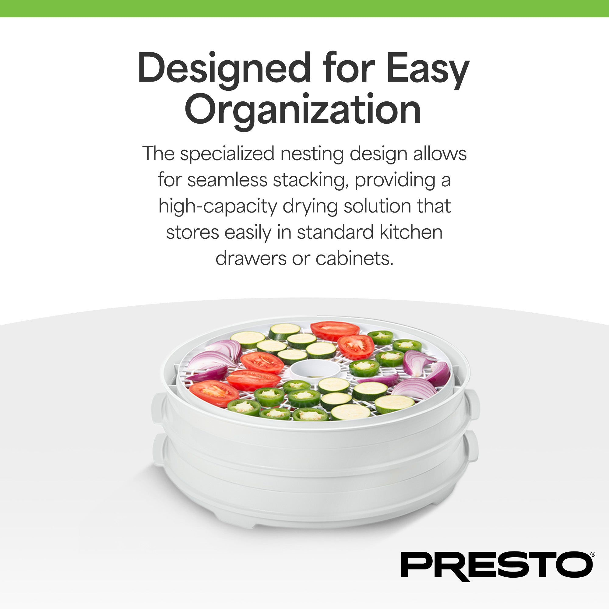 Presto Round Add-on Nesting Trays for Select Dehydro Food Dehydrators (Open Box)