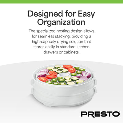 Presto Round Add-on Nesting Trays for Select Dehydro Food Dehydrators (Open Box)