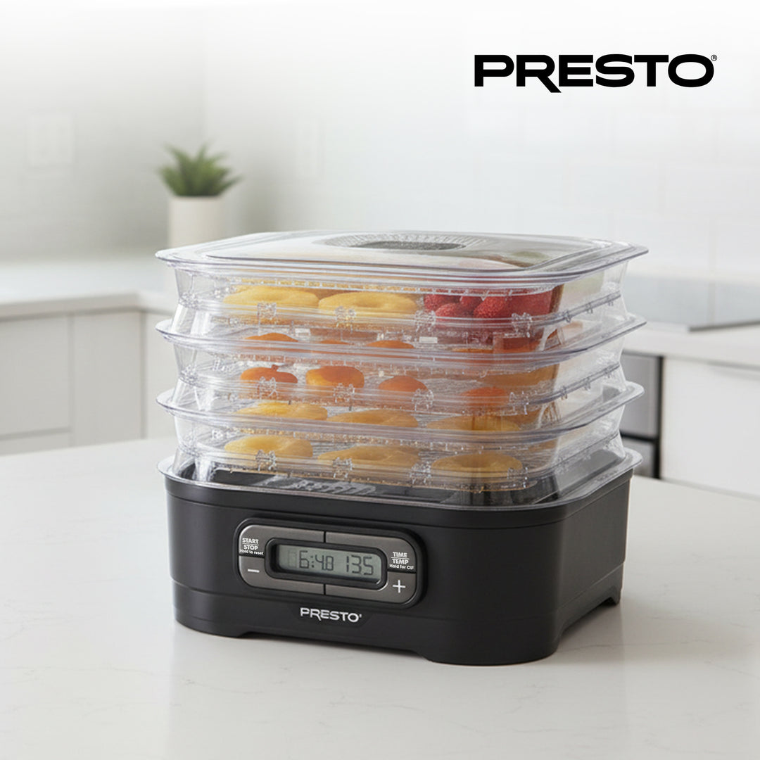 Presto Square Add-on Nesting Trays for Select Dehydro Food Dehydrators, Set of 2