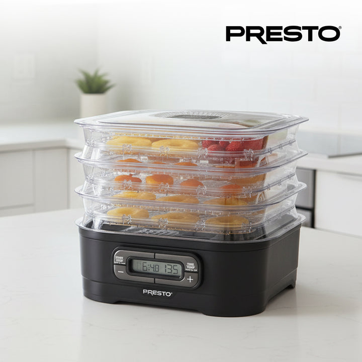Presto Square Add-on Nesting Trays for Select Dehydro Food Dehydrators, Set of 2