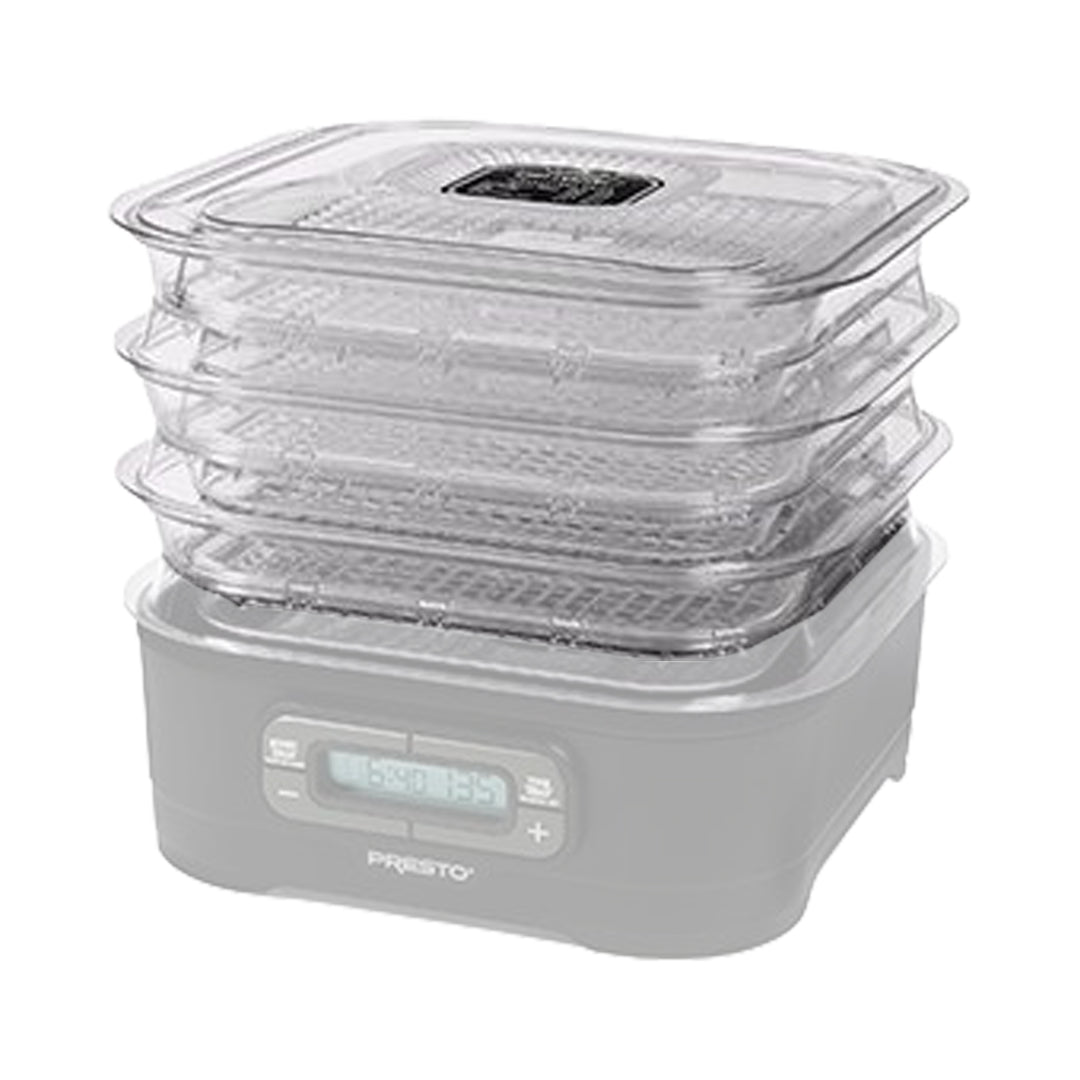 Presto Square Add-on Nesting Trays for Select Dehydro Food Dehydrators, Set of 2