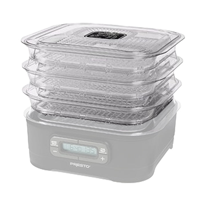 Presto Square Add-on Nesting Trays for Select Dehydro Food Dehydrators, Set of 2