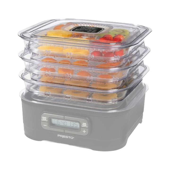 Presto Square Add-on Nesting Trays for Select Dehydro Food Dehydrators, Set of 2