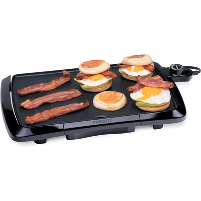 Presto Cool-Touch Electric Griddle, 10.5" x 16" Ceramic Nonstick Flat Top Grill (Used)