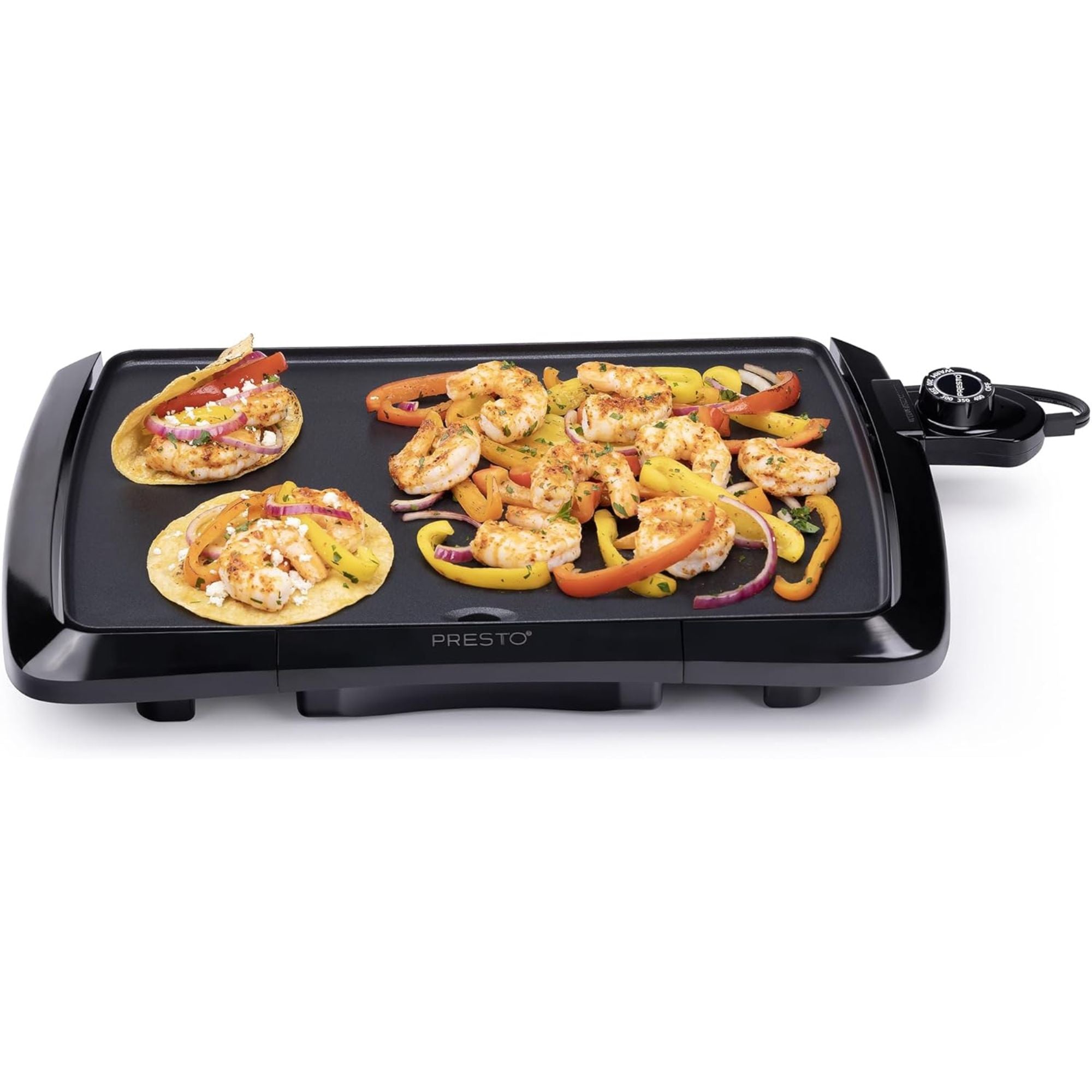 Presto Cool-Touch Electric Griddle, 10.5" x 16" Ceramic Nonstick Flat Top Grill (Used)
