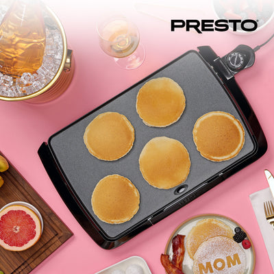 Presto Cool-Touch Electric Griddle, 10.5" x 16" Ceramic Nonstick Flat Top Grill (Used)
