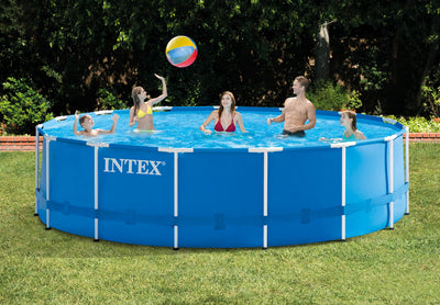Intex 15' x 48" Metal Frame Swimming Pool Set w/ 1000 Pump | 28235EH (Used)