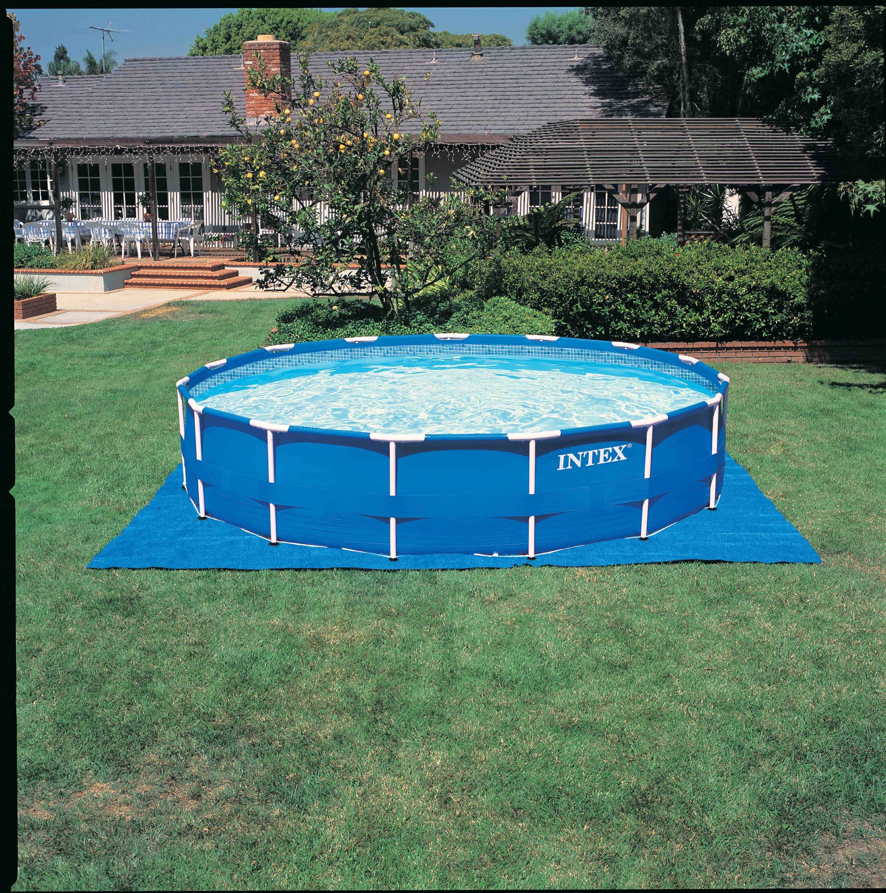 Intex 15' x 48" Metal Frame Swimming Pool Set w/ 1000 Pump | 28235EH (Open Box)