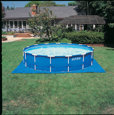 Intex 15' x 48" Metal Frame Swimming Pool Set w/ 1000 Pump | 28235EH (Open Box)