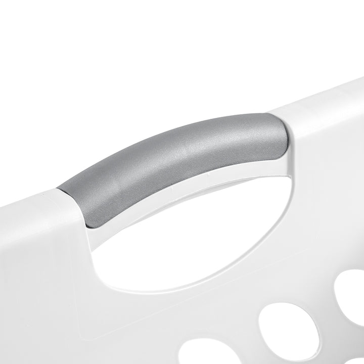 Sterilite Square Laundry Basket, 1.5 BushelHamper with Handles, White, 16 Pack - VMInnovations