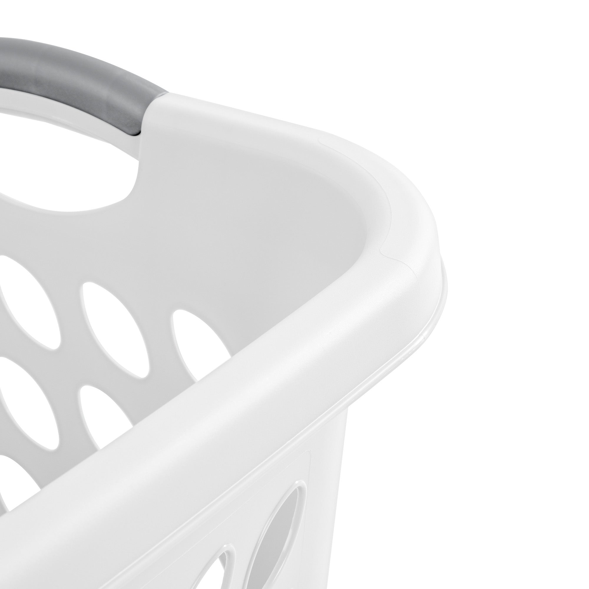 Sterilite Square Laundry Basket, 1.5 BushelHamper with Handles, White, 12 Pack - VMInnovations